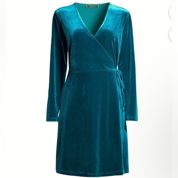 NWT C. Wonder Velvet Wrap Dress - Picture 4 of 11